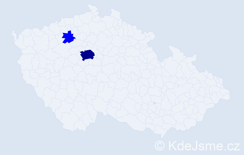 Příjmení: 'Everett', počet výskytů 5 v celé ČR