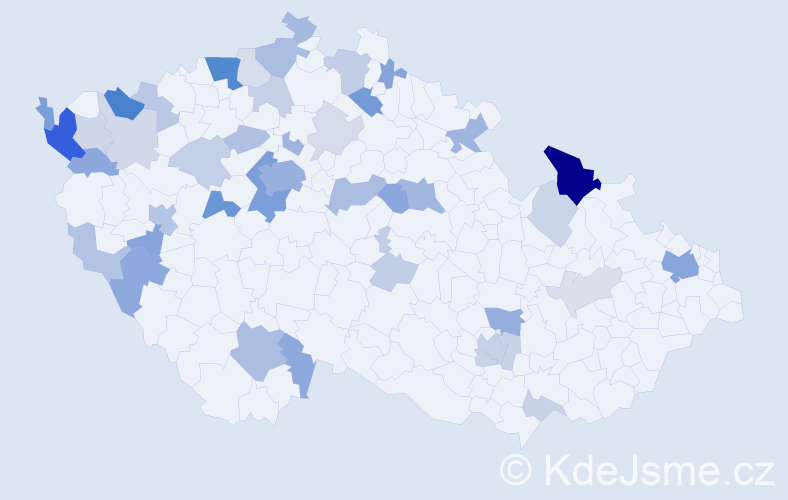 Příjmení: 'Lai', počet výskytů 114 v celé ČR