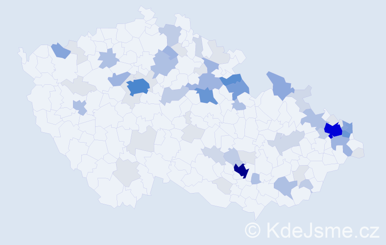 Příjmení: 'Plachetka', počet výskytů 238 v celé ČR