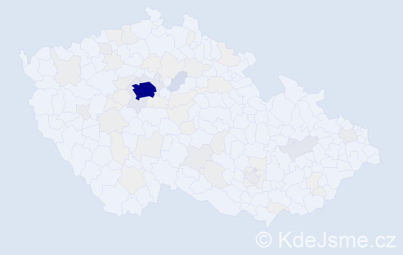 Příjmení: 'Zhang', počet výskytů 385 v celé ČR