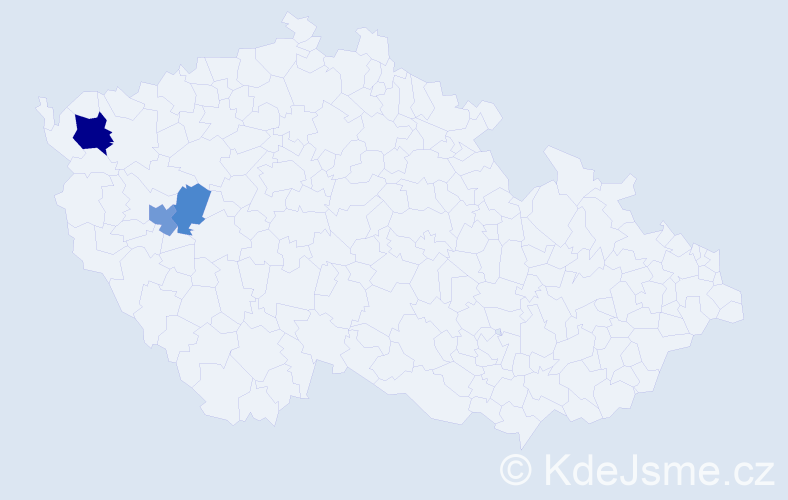 Příjmení: 'Biker', počet výskytů 11 v celé ČR