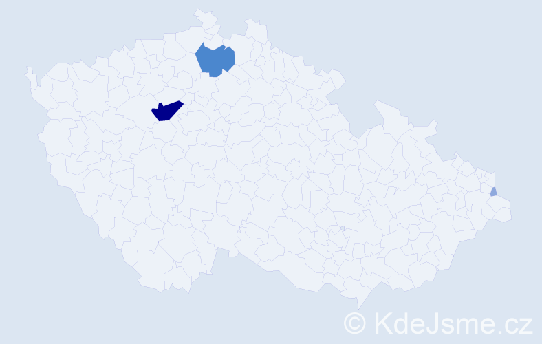 Příjmení: 'Wyderka', počet výskytů 8 v celé ČR