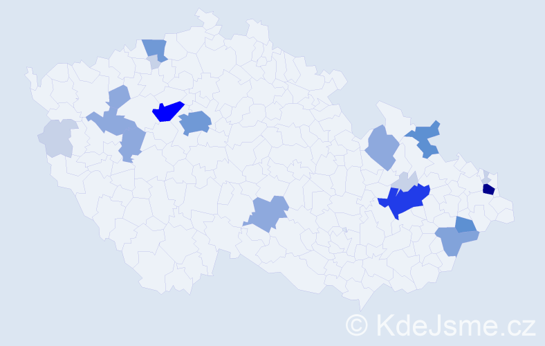 Příjmení: 'Schnaubelt', počet výskytů 64 v celé ČR