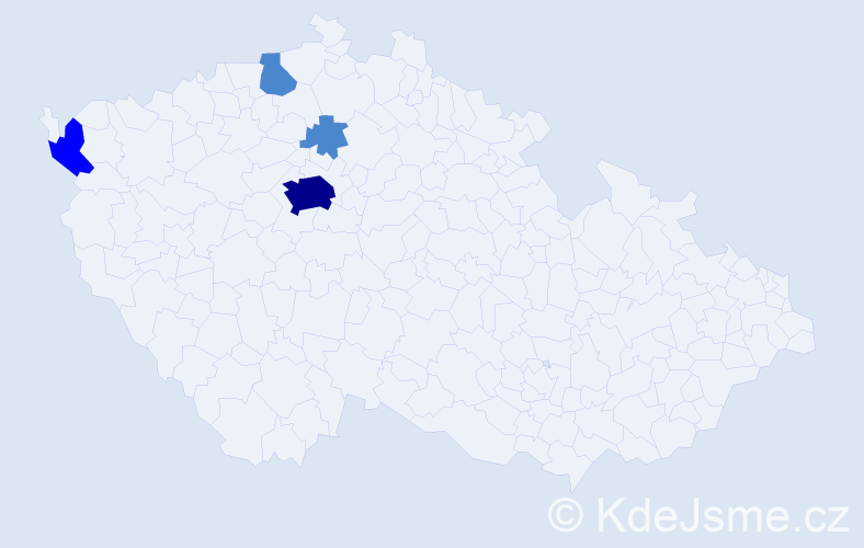 Příjmení: 'Nyaykalo', počet výskytů 7 v celé ČR