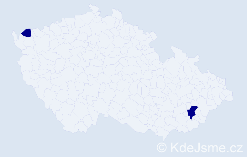 Příjmení: 'Gerelt-Od', počet výskytů 2 v celé ČR