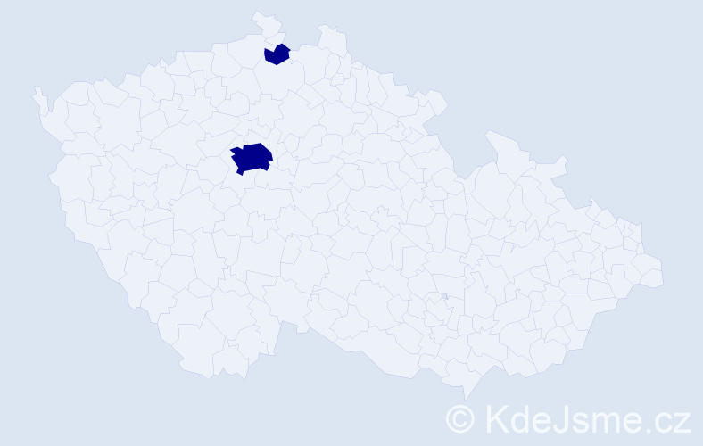 Příjmení: 'Akkadová', počet výskytů 4 v celé ČR