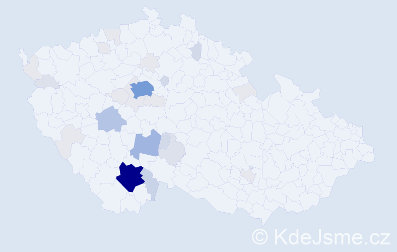 Příjmení: 'Vithová', počet výskytů 105 v celé ČR