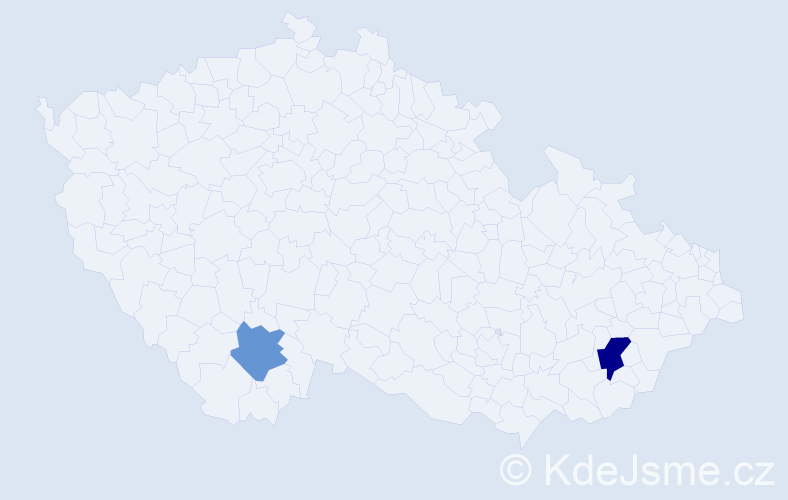 Příjmení: 'Poĺak', počet výskytů 3 v celé ČR