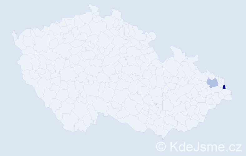 Příjmení: 'Walisz', počet výskytů 2 v celé ČR