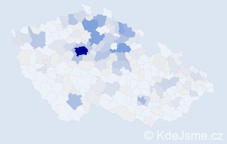 Příjmení: 'Erbenová', počet výskytů 732 v celé ČR