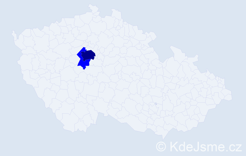 Příjmení: 'Beket', počet výskytů 3 v celé ČR