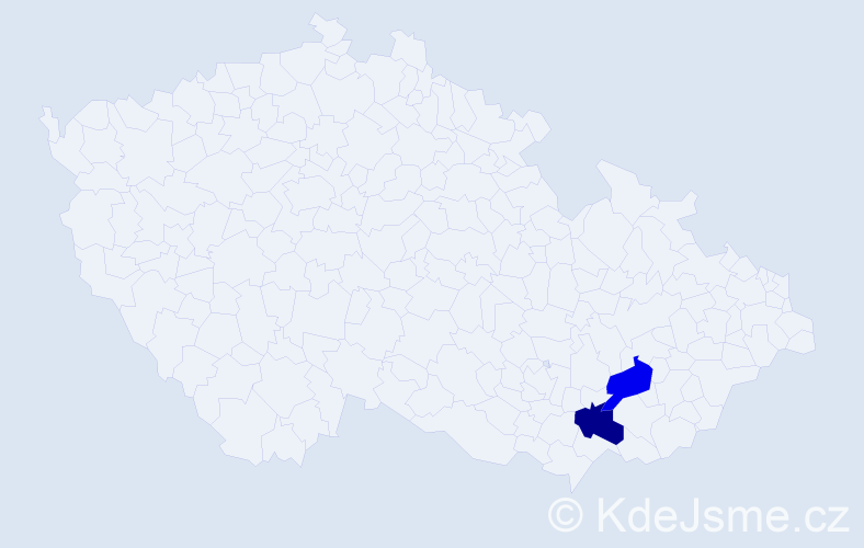 Příjmení: 'Ketlerová', počet výskytů 2 v celé ČR