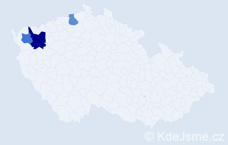 Příjmení: 'Huklivszká', počet výskytů 4 v celé ČR