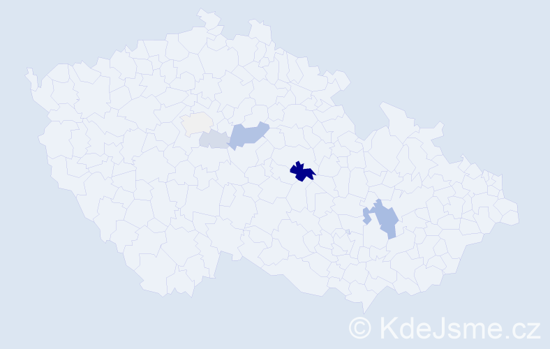 Příjmení: 'Adel', počet výskytů 16 v celé ČR