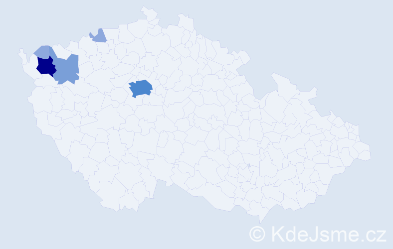 Příjmení: 'Lochschmidt', počet výskytů 14 v celé ČR