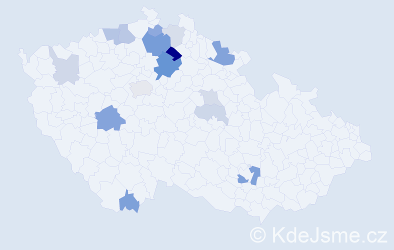 Příjmení: 'Badalec', počet výskytů 35 v celé ČR