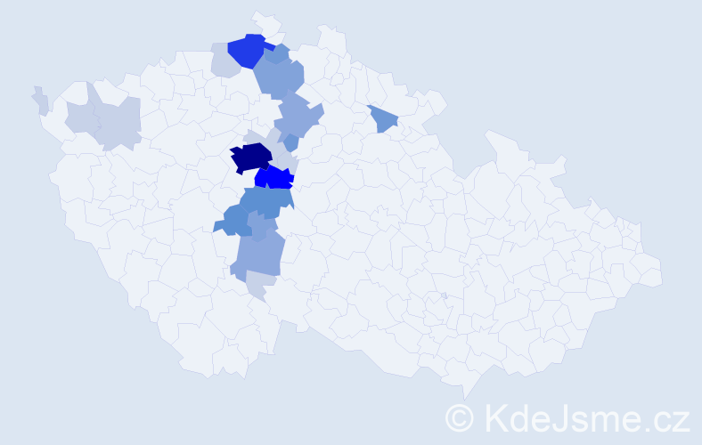 Příjmení: 'Tlamicha', počet výskytů 68 v celé ČR
