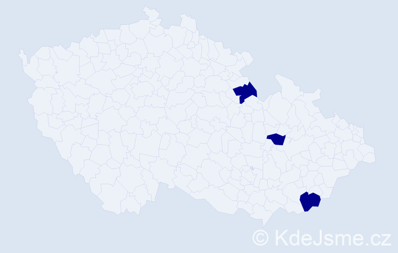 Příjmení: 'Hiermannová', počet výskytů 3 v celé ČR