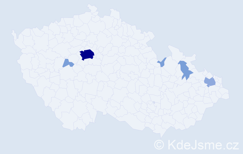 Příjmení: 'Collinsová', počet výskytů 14 v celé ČR