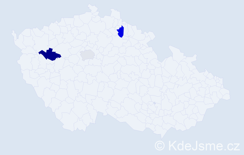 Příjmení: 'Wesolowská', počet výskytů 6 v celé ČR