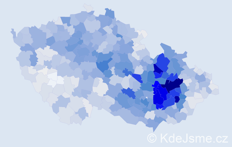 Příjmení: 'Pospíšil', počet výskytů 10798 v celé ČR