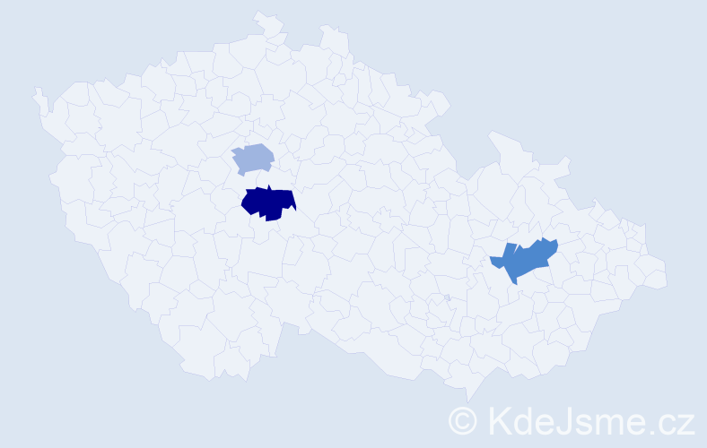 Příjmení: 'Danovová', počet výskytů 4 v celé ČR
