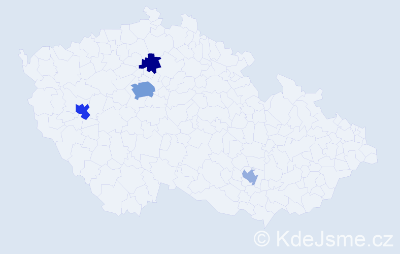 Příjmení: 'Yarosh', počet výskytů 9 v celé ČR