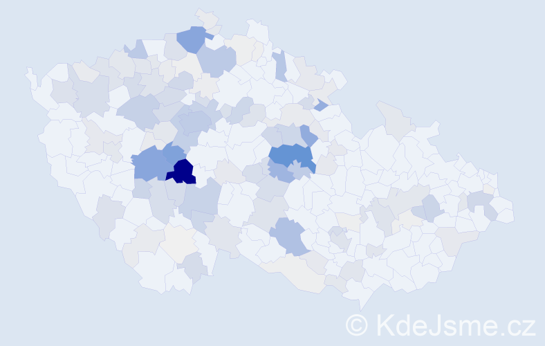 Příjmení: 'Spilka', počet výskytů 623 v celé ČR
