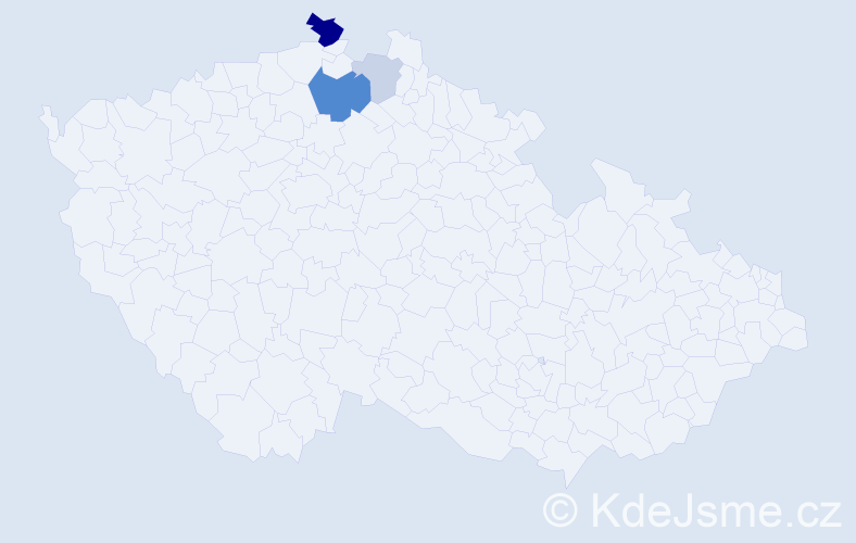 Příjmení: 'Gottlieberová', počet výskytů 9 v celé ČR
