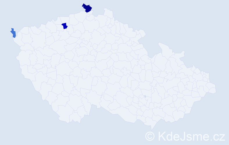 Příjmení: 'Cimrt', počet výskytů 13 v celé ČR