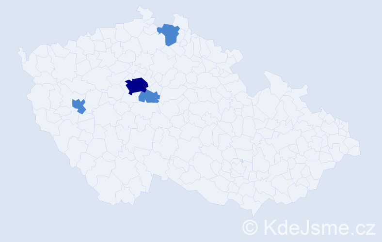 Příjmení: 'Nimchuk', počet výskytů 6 v celé ČR