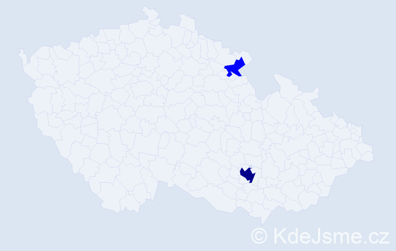 Příjmení: 'Hansch', počet výskytů 3 v celé ČR
