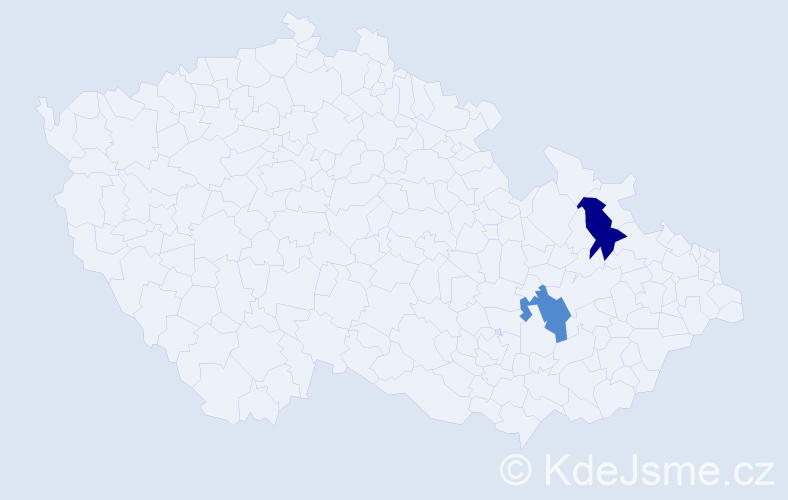 Příjmení: 'Loncková', počet výskytů 2 v celé ČR