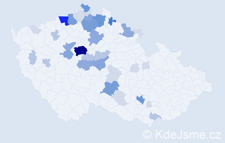Příjmení: 'Plešinger', počet výskytů 117 v celé ČR