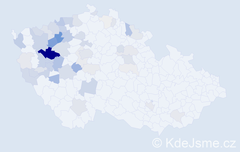 Příjmení: 'Slach', počet výskytů 208 v celé ČR