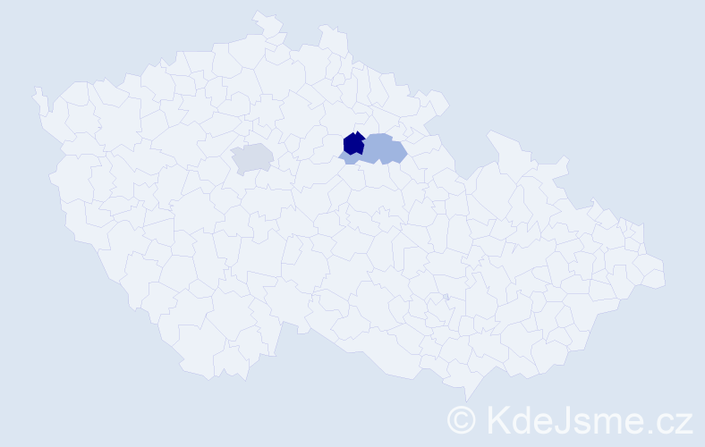 Příjmení: 'Shayda', počet výskytů 4 v celé ČR