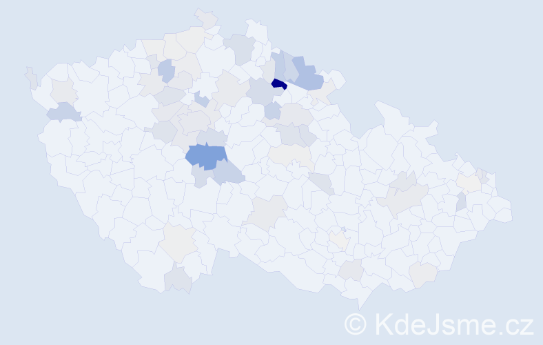 Příjmení: 'Barková', počet výskytů 167 v celé ČR