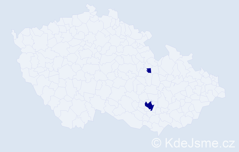 Příjmení: 'Todorovićová', počet výskytů 2 v celé ČR