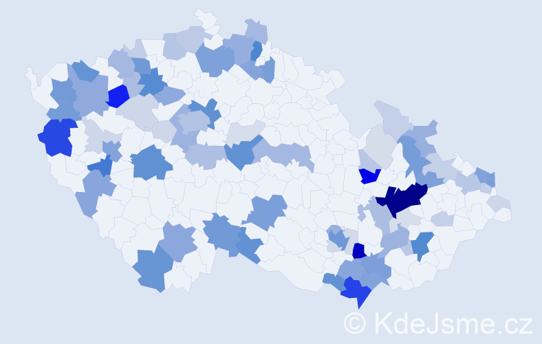 Příjmení: 'Lindner', počet výskytů 292 v celé ČR