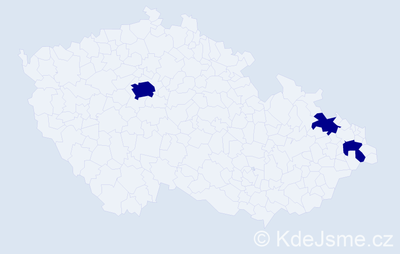 Příjmení: 'Burkiewiczová', počet výskytů 3 v celé ČR