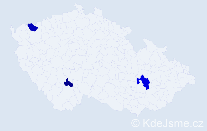 Příjmení: 'Stör', počet výskytů 8 v celé ČR