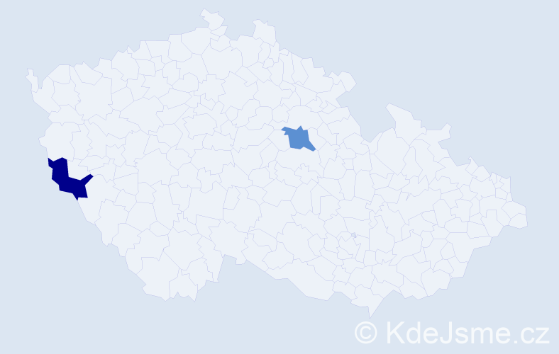 Příjmení: '"Dang Thi Ngoc"', počet výskytů 2 v celé ČR