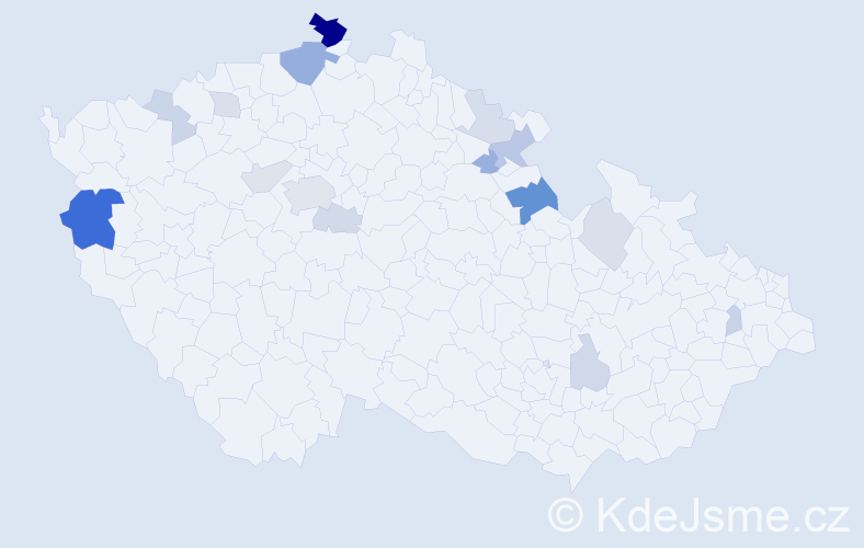 Příjmení: 'Danitová', počet výskytů 41 v celé ČR