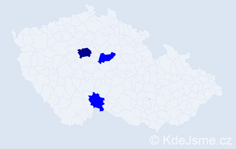 Příjmení: 'Scheibal', počet výskytů 4 v celé ČR