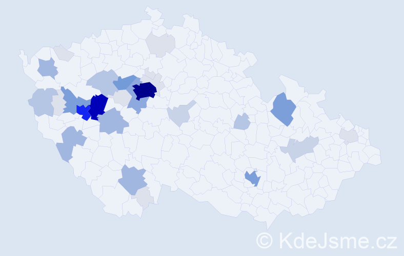 Příjmení: 'Dezort', počet výskytů 137 v celé ČR