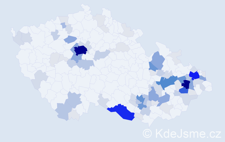 Příjmení: 'Goldová', počet výskytů 351 v celé ČR