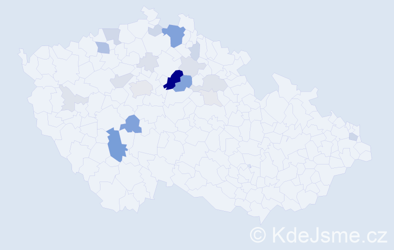 Příjmení: 'Čihulová', počet výskytů 78 v celé ČR