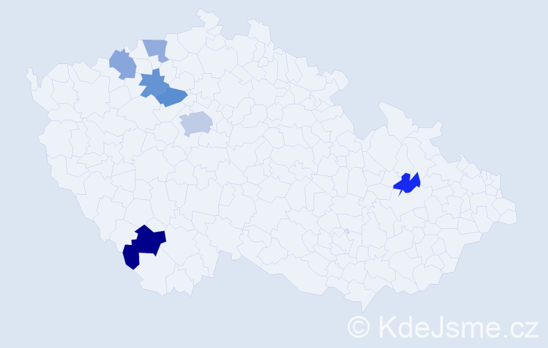 Příjmení: 'Torresová', počet výskytů 11 v celé ČR