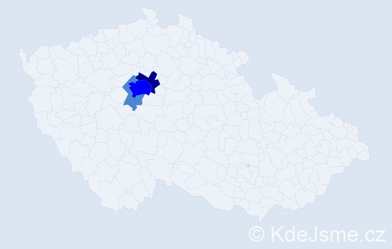 Příjmení: 'Misárková', počet výskytů 6 v celé ČR