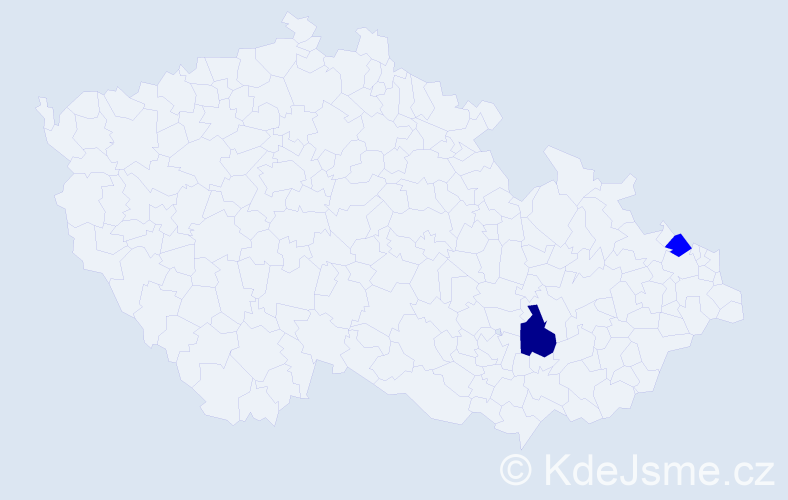 Příjmení: 'Leckel', počet výskytů 3 v celé ČR